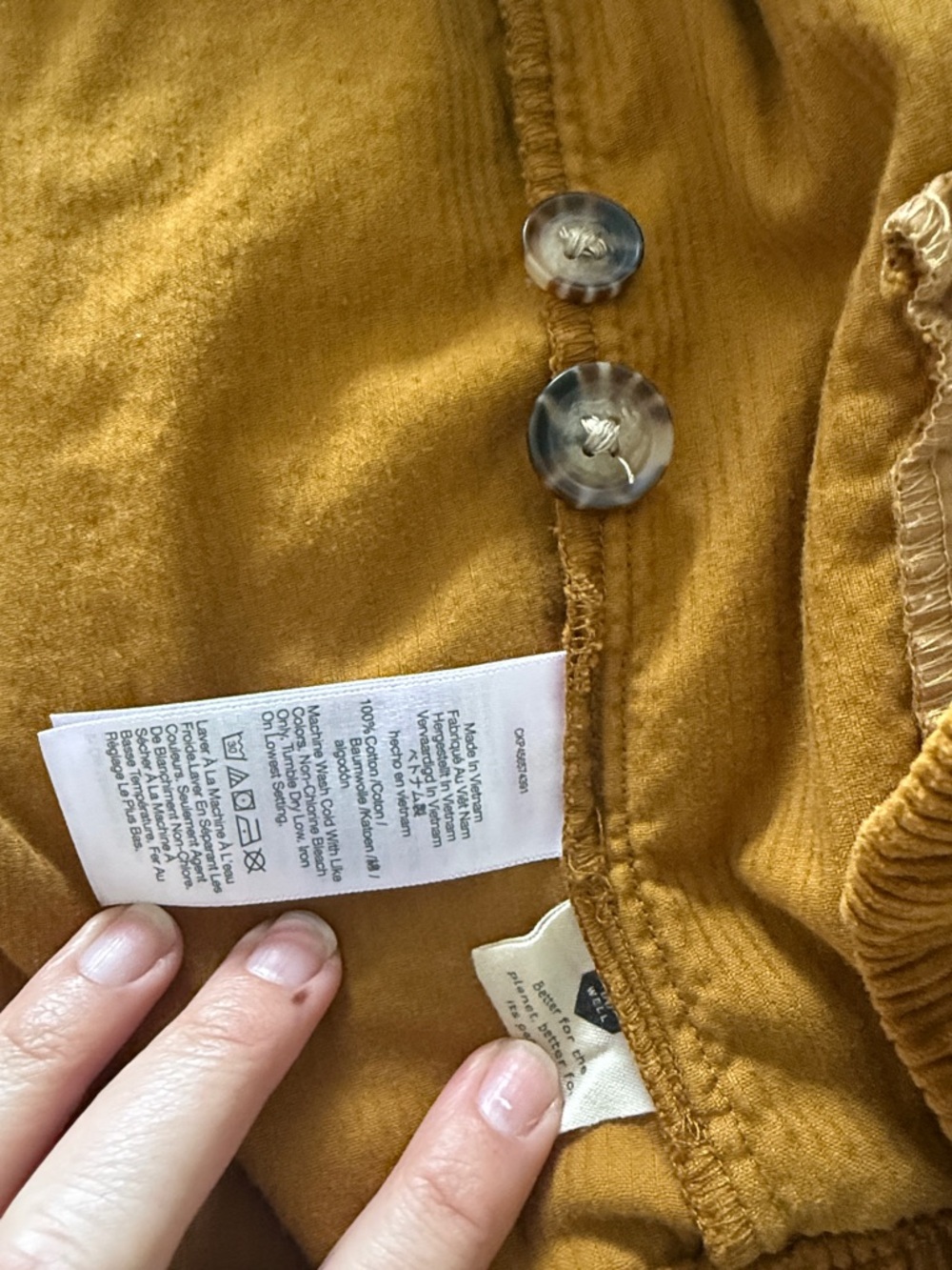 Madewell Corduroy Yorkway Shirt-Jacket in antique gold - Picture 7 of 7